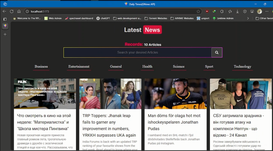 News App demo thumbnail